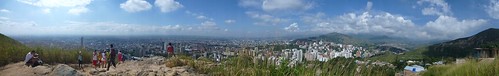 Panorama of the city from Tres Cruces hill